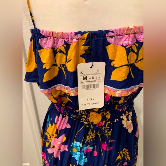 Floral Maxi Vintage Off shoulder Dress - New - Picture 4 of 8